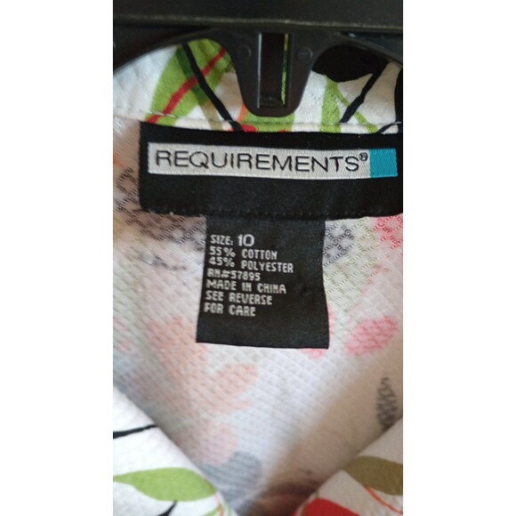 Women's Requirements Quilted Floral Printed Jacket, Size 10 - Picture 8 of 9